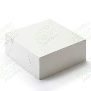 Milk Board White Cake Box 9 x 9 x 4"