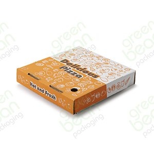 Pizza Box Orange Delicious Print 9"