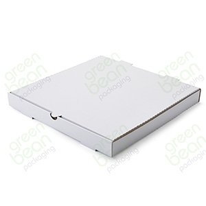 Pizza Box Single Fold Plain White 7"